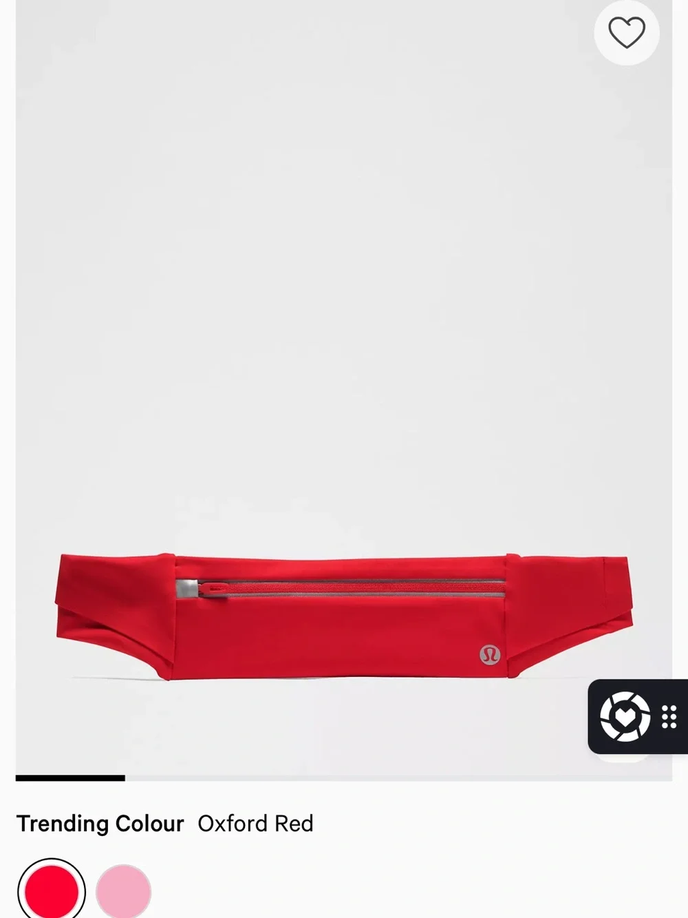lululemon athletica Oxford Red Mini Waist Bag